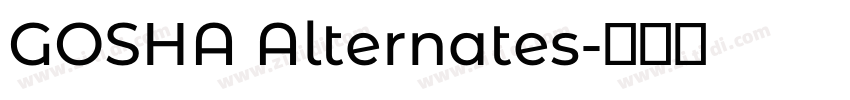 GOSHA Alternates字体转换